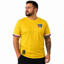 Camisa São Paulo Especial Brasil Plus Size Amarelo - Masculino Tamanho:G2Cor:Amarelo