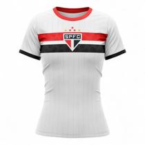Camisa São Paulo Feminina Stencil Oficial Licenciada