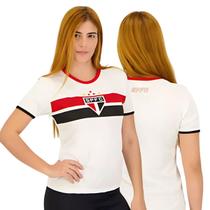 Camisa São Paulo Feminina Stencil Oficial Licenciada