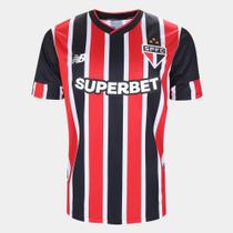 Camisa São Paulo II 24/25 s/n Torcedor New Balance Masculina - Vermelho e Branco