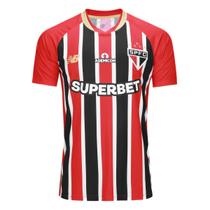 Camisa São Paulo II 25/26 s/n Torcedor New Balance Masculina - Vermelho e Branco Camisa São Paulo II 25/26 s/n Torcedor New Balance Masculina - Vermelho e Branco