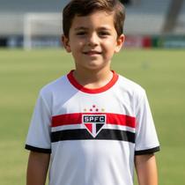 Camisa São Paulo Infantil Juvenil Stencil Oficial Licenciada