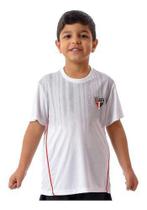 Camisa São Paulo Infantil Oficial Dribble Braziline - Branco - 4