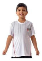 Camisa São Paulo Infantil Oficial Dribble Braziline - Branco - 8 Camisa São Paulo Infantil Oficial Dribble Braziline - Branco - 8