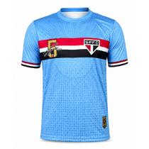 Camisa São Paulo Lugano Ídolo Uruguaio Azul - Masculino Tamanho:GCor:Azul Camisa São Paulo Lugano Ídolo Uruguaio Azul - Masculino Tamanho:GCor:Azul