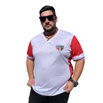 Camisa São Paulo Masculina Oficial Licenciada Exg Plus Size Original Branca