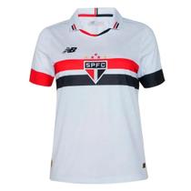 Camisa São Paulo New Balance Feminina Torcedor 24 Branca Camisa São Paulo New Balance Feminina Torcedor 24 Branca