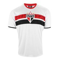 Camisa São Paulo Oficial em Poliester Stencil Braziline