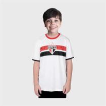 Camisa São Paulo Oficial Licenciada Stencil Infantil - Braziline