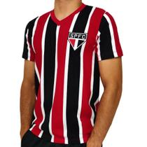 Camisa São Paulo Retro 1991 Campeão Brasileiro Listrado - Masculino Camisa São Paulo Retro 1991 Campeão Brasileiro Listrado - Masculino