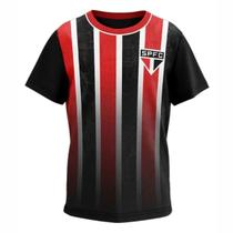 Camisa São Paulo Romper Infantil Vermelho Preto