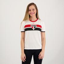 Camisa São Paulo Stencil Feminina Branca