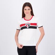 Camisa São Paulo Stencil Feminina Branca