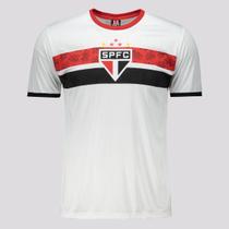 Camisa São Paulo Stencil Juvenil Branca