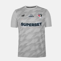 Camisa São Paulo Treino New Balance 24/25 C/ Patrocínio Cinza