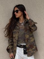 Camisa Sarja Camuflada Murau 125953 40 Verde Militar