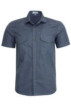 Camisa Sarja Leve Amil Estilo Militar Manga Curta 2 Bolsos Comfort 1901