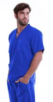 Camisa scrub unissex privativo - pronta entrega