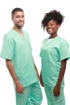 Camisa scrub unissex privativo - pronta entrega