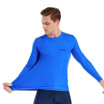 Camisa Segunda Pele Azul Proteção Solar UV 50 Masculino