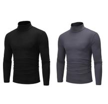 Camisa segunda pele gola alta /kit com 2 unidades