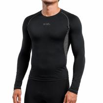 Camisa segunda pele manga longa masculina Free Force peluciada Cor:PretoTamanho:PGênero:Homem Camisa segunda pele manga longa masculina Free Force peluciada Cor:PretoTamanho:PGênero:Homem