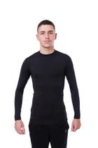 Camisa segunda pele masculina Gola careca