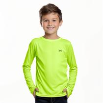 Camisa segunda pele UV Infantil Moda Praia Verão Tamanhos 2 a 16 anos juvenil