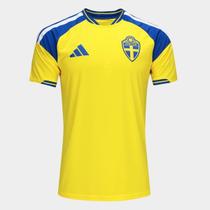 Camisa Seleção Suécia Home Torcedor 2026 s/n Adidas Masculina Camisa Seleção Suécia Home Torcedor 2026 s/n Adidas Masculina