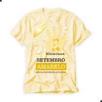 Camisa Setembro Amarelo Camiseta Amarela Todos Pela Vida - MAVILI CRIATIVA