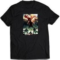 Camisa Shingeki no Kyojin Attack on titan Anime Mangá Otaku