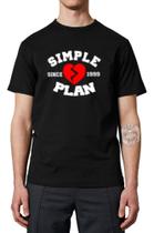 Camisa Show Simple Plan Since 1999 Pop Rock Emo Camisa Show Simple Plan Since 1999 Pop Rock Emo