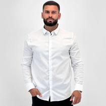 Camisa Sibra Manga Longa Slim Masculina Camisa Sibra Manga Longa Slim Masculina