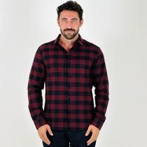Camisa Sibra Xadrez Manga Longa em Flanela Masculina Camisa Sibra Xadrez Manga Longa em Flanela Masculina