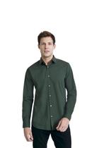 Camisa Slim Aramis Micro Xadrez Verde