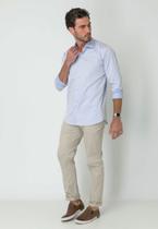 Camisa Slim Delucca Azul Camisa Slim Delucca Azul