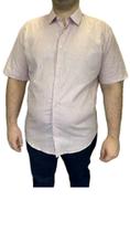 Camisa Slim Fit Tecido Linho Manga Curta Hangar 33 77483