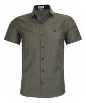 Camisa Slim Social Manga Curta Amil Passa Fácil 1849