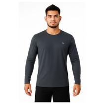 Camisa slim termica manga longa fator de proteção uv50 em poliamida