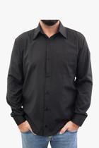 Camisa Social adulto Manga Longa Masculina Com Bolso
