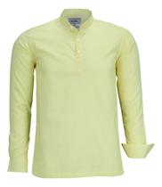 Camisa Social Amil Comfort Tipo Linho Gola Padre 3 Botões Algodão 1802 Camisa Social Amil Comfort Tipo Linho Gola Padre 3 Botões Algodão 1802