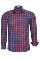 Camisa Social Amil Manga Longa Com Bolso Xadrez Fio Tinto 100% Algodão 1925 Camisa Social Amil Manga Longa Com Bolso Xadrez Fio Tinto 100% Algodão 1925