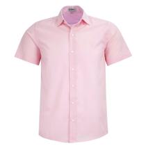 Camisa Social Amil Masculina Comfort Manga Curta Sem Bolso 100% Algodão 1845