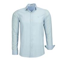 Camisa Social Amil Masculina Linho Comfort Manga Longa Sem Bolso 1881