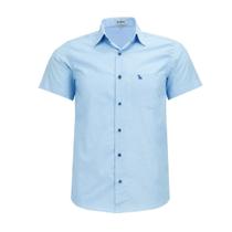 Camisa Social Amil Masculina Manga Curta Comfort Com Bolso 1789