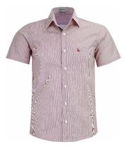 Camisa Social Amil Masculina Manga Curta Listrada 1840
