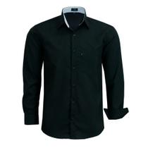 Camisa Social Amil Masculina Manga Longa Com Bolso Clássica Uniformes Seca Rápido 3039