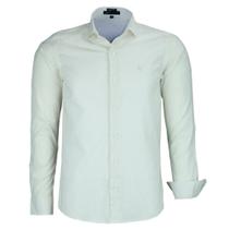 Camisa Social Amil Masculina Manga Longa Comfort Linho Comfortavel 1729