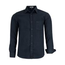 Camisa Social Amil Masculina Manga Longa Comfort Sem Bolso 1786