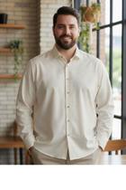 Camisa Social Amil Masculina Manga Longa Plus Size Linho 1935 Camisa Social Amil Masculina Manga Longa Plus Size Linho 1935